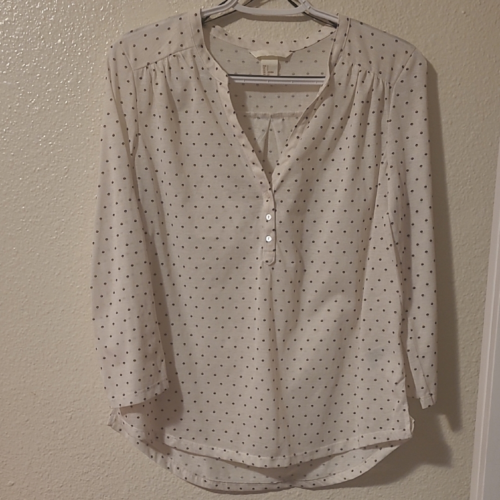 H&M  Polka Dot, Paisley And Humming Bird Blouse ( 3 Total)